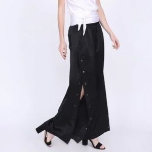 Gold Hawk wide leg snap pants XS S